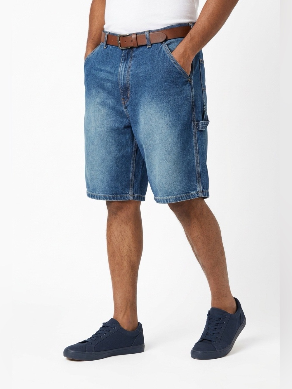 Arizona Jean Company Blue Denim Carpenter Shorts